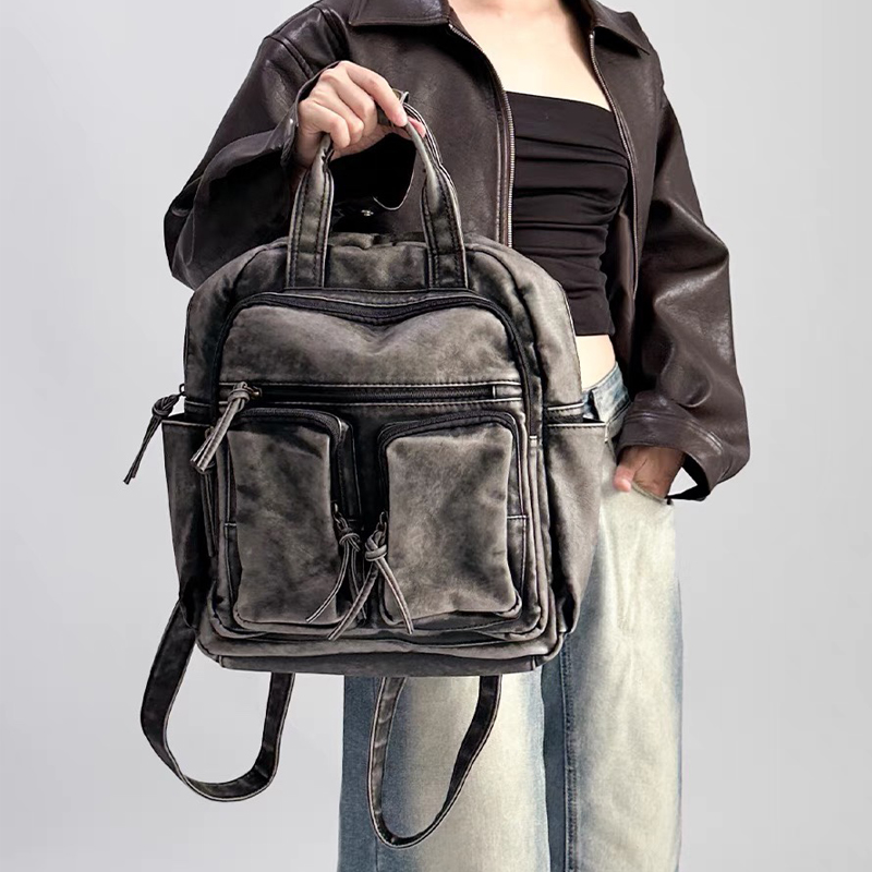 Luxury High Quality Bags - Luxury Soft Washed Pu Leather Back