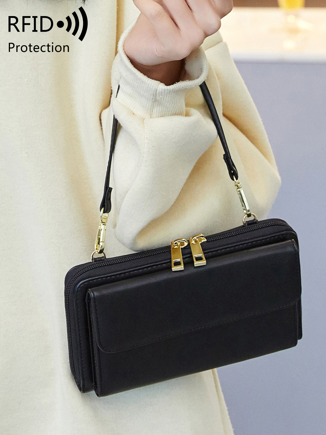 Women's Fashion Touchscreen Mo - Wristlet Wallet Zipper reseña y precio