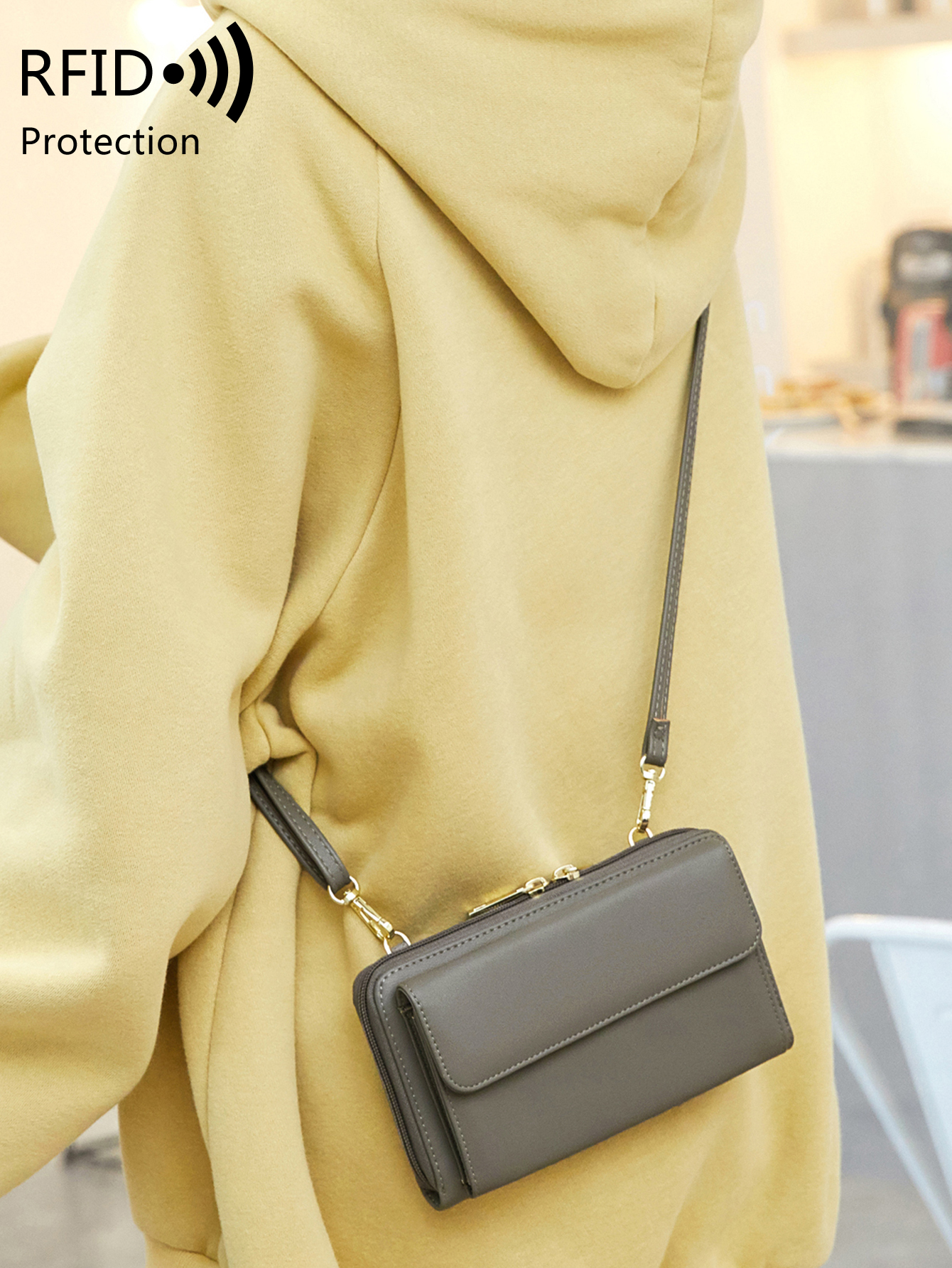 Women's Fashion Touchscreen Mo - Wristlet Wallet Zipper reseña y precio