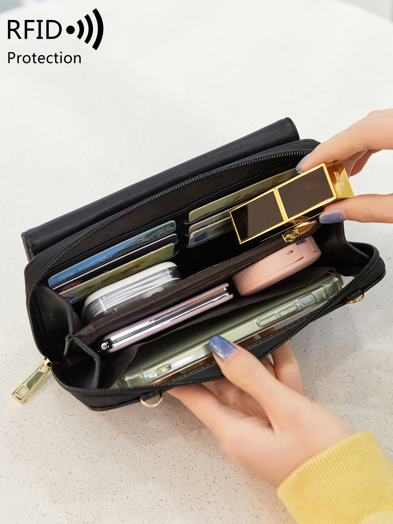 Women's Fashion Touchscreen Mo - Wristlet Wallet Zipper reseña y precio