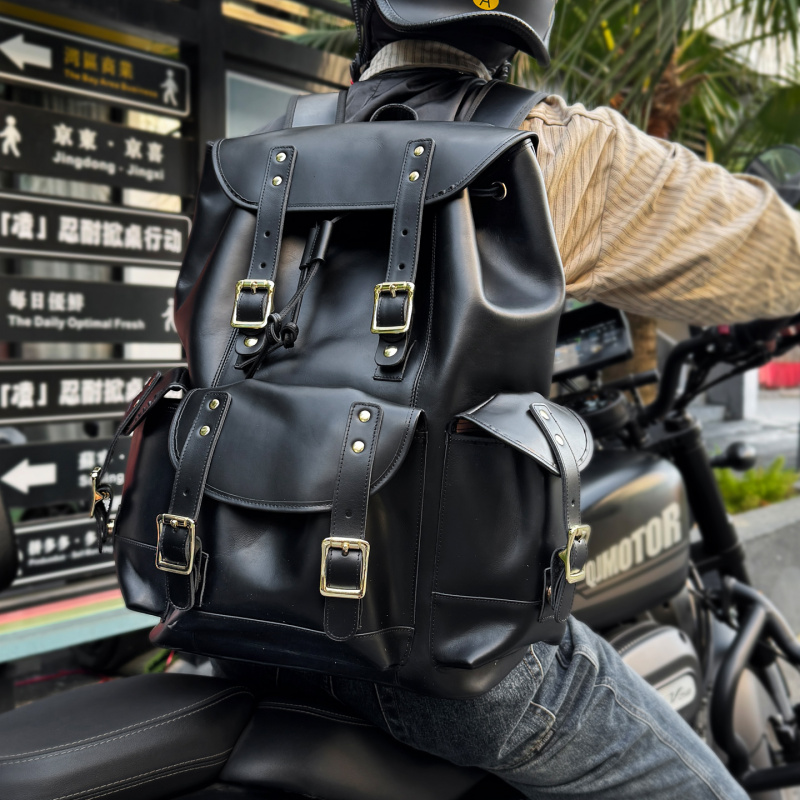 New Arrivals Leather Backpack  - Luxury Bags For School reseña y precio