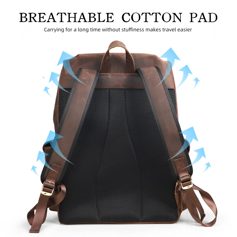 New Arrivals Leather Backpack  - Luxury Bags For School reseña y precio