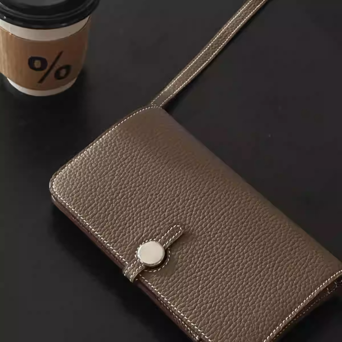 New PU Crossbody Mobile Phone  - Wristlet Wallet Zipper reseña y precio