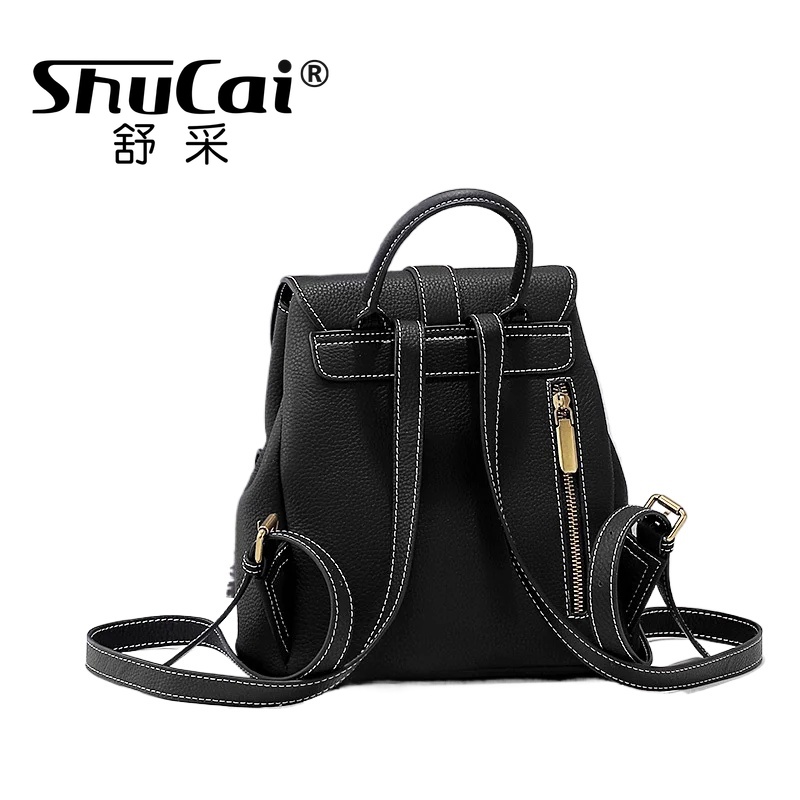Genuine Cowhide Leather Women' - Luxury Bags For School reseña y precio