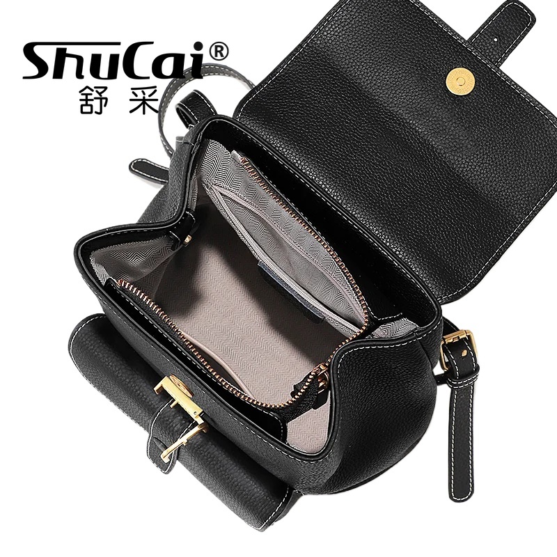 Genuine Cowhide Leather Women' - Luxury Bags For School reseña y precio