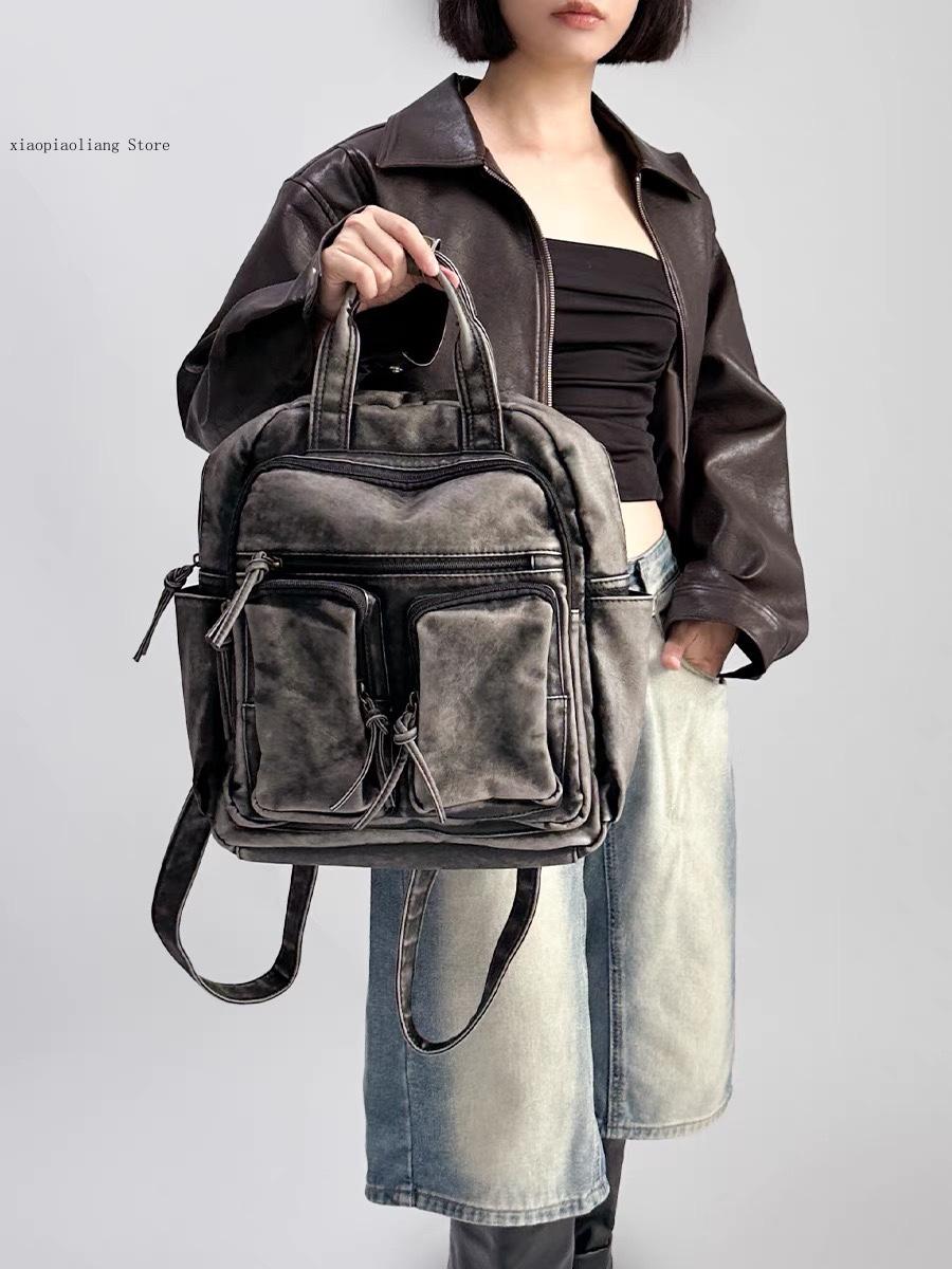 Luxury Soft Washed Pu Leather  - Luxury High Quality Bags reseña y precio