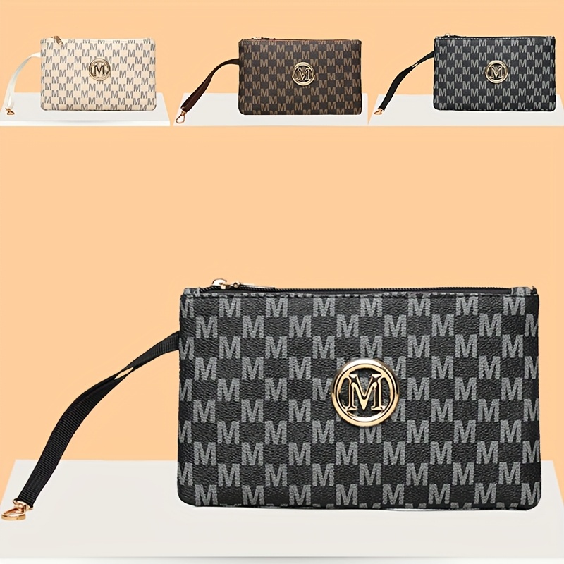 Vintage letter print women's c - Wristlet Wallet Zipper reseña y precio