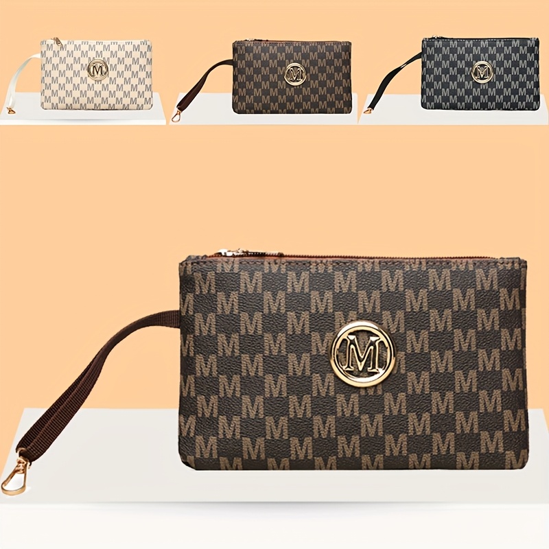 Vintage letter print women's c - Wristlet Wallet Zipper reseña y precio