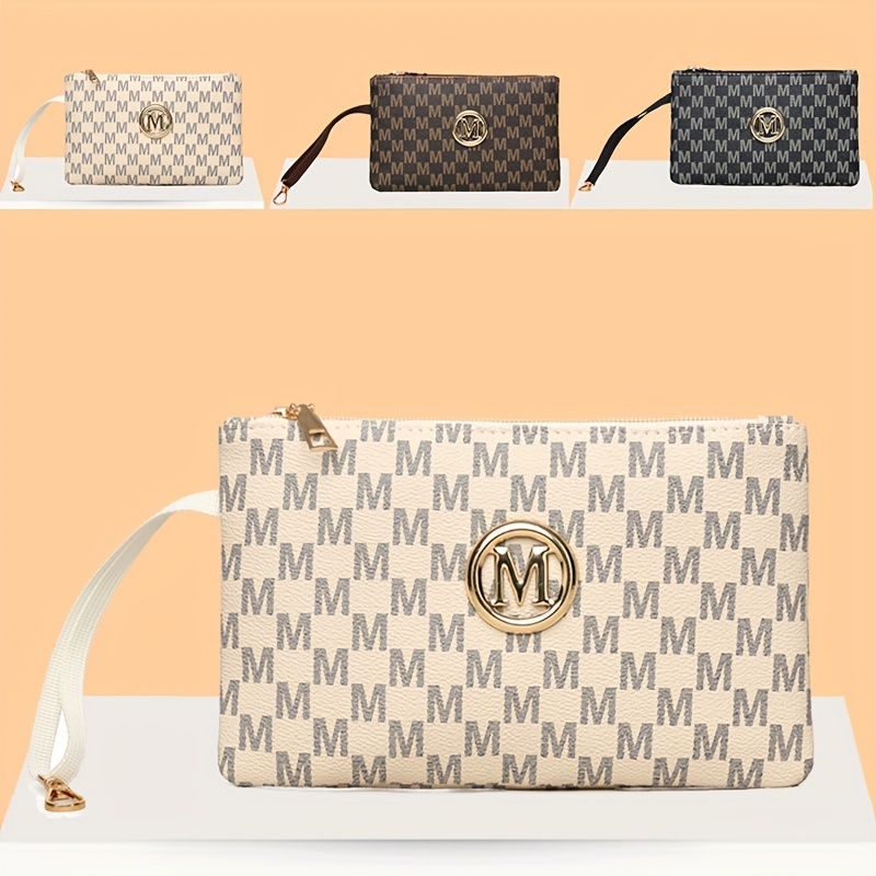 Vintage letter print women's c - Wristlet Wallet Zipper reseña y precio