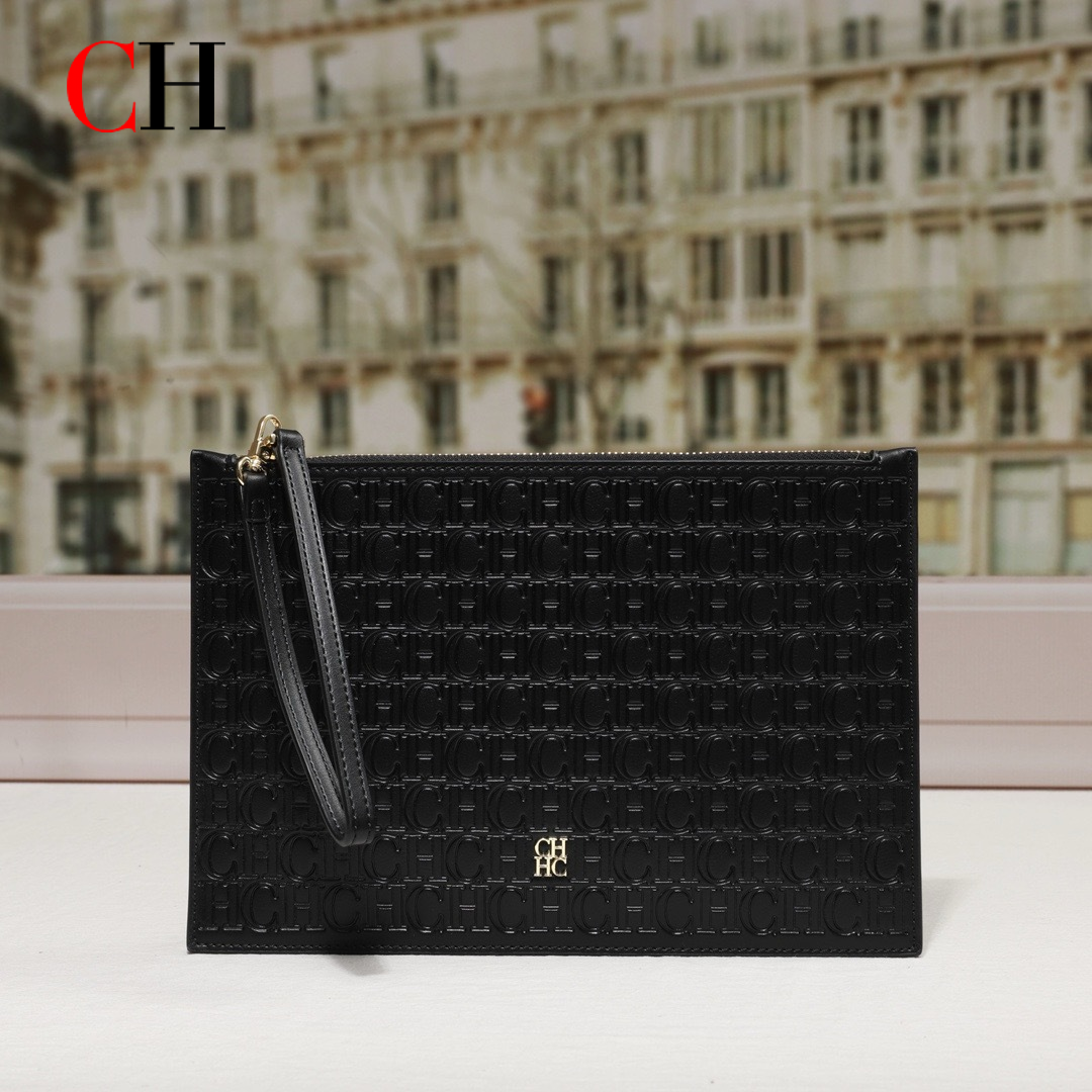 CH Clutch Bag Women Embossed M - Wristlet Wallet Zipper reseña y precio