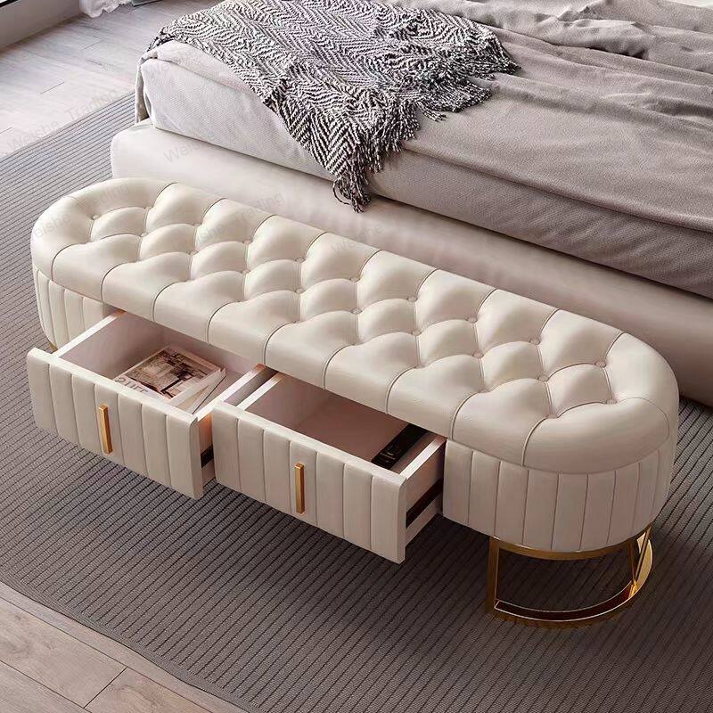 Light luxury shoe change stool - Luxury Bags Entry reseña y precio