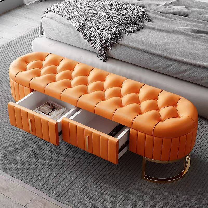 Light luxury shoe change stool - Luxury Bags Entry reseña y precio
