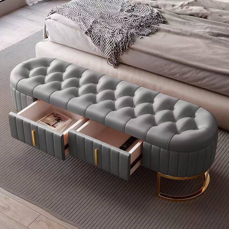 Light luxury shoe change stool - Luxury Bags Entry reseña y precio