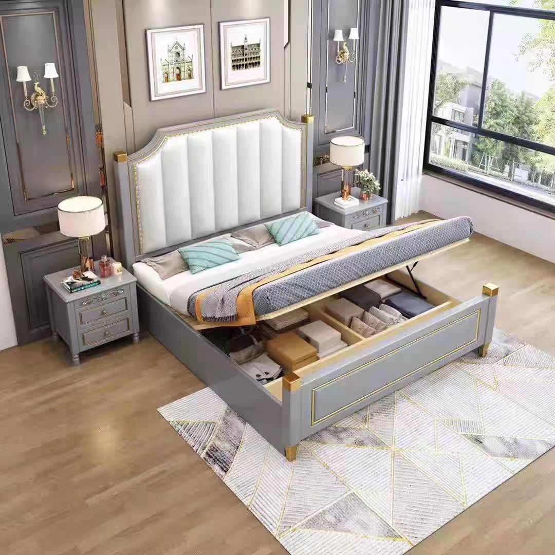 @#Modern European Wood Bed Fac - Luxury Bags Price reseña y precio