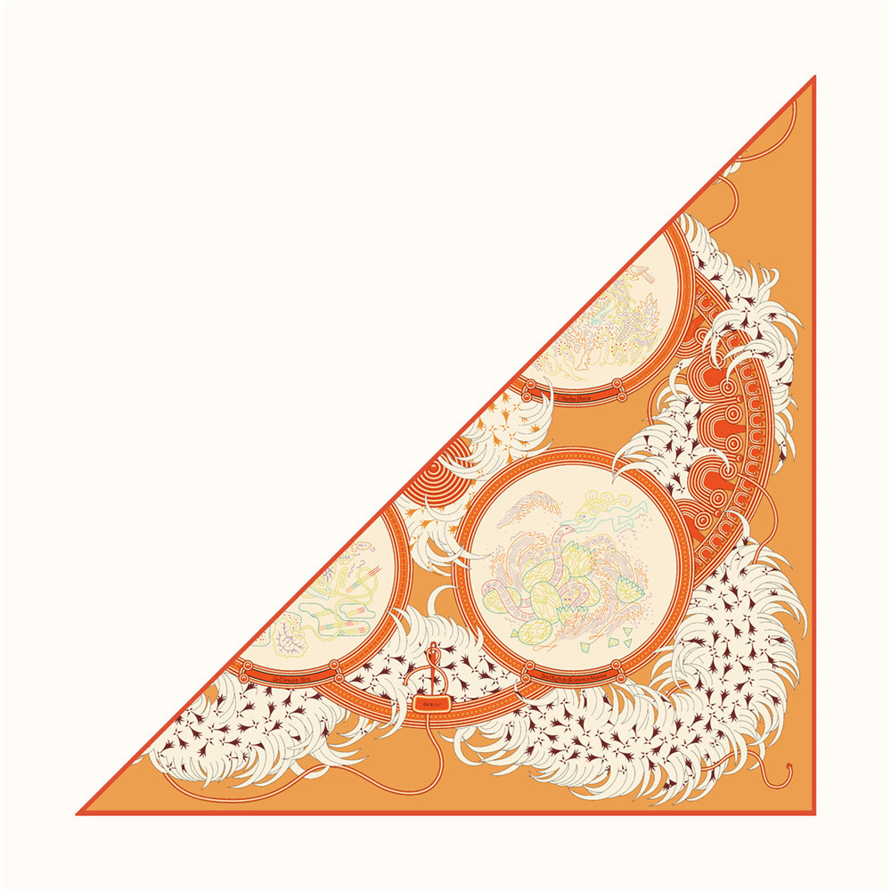 Silk Twill Scarf Triangle Shap - Luxury Bags Hong Kong reseña y precio