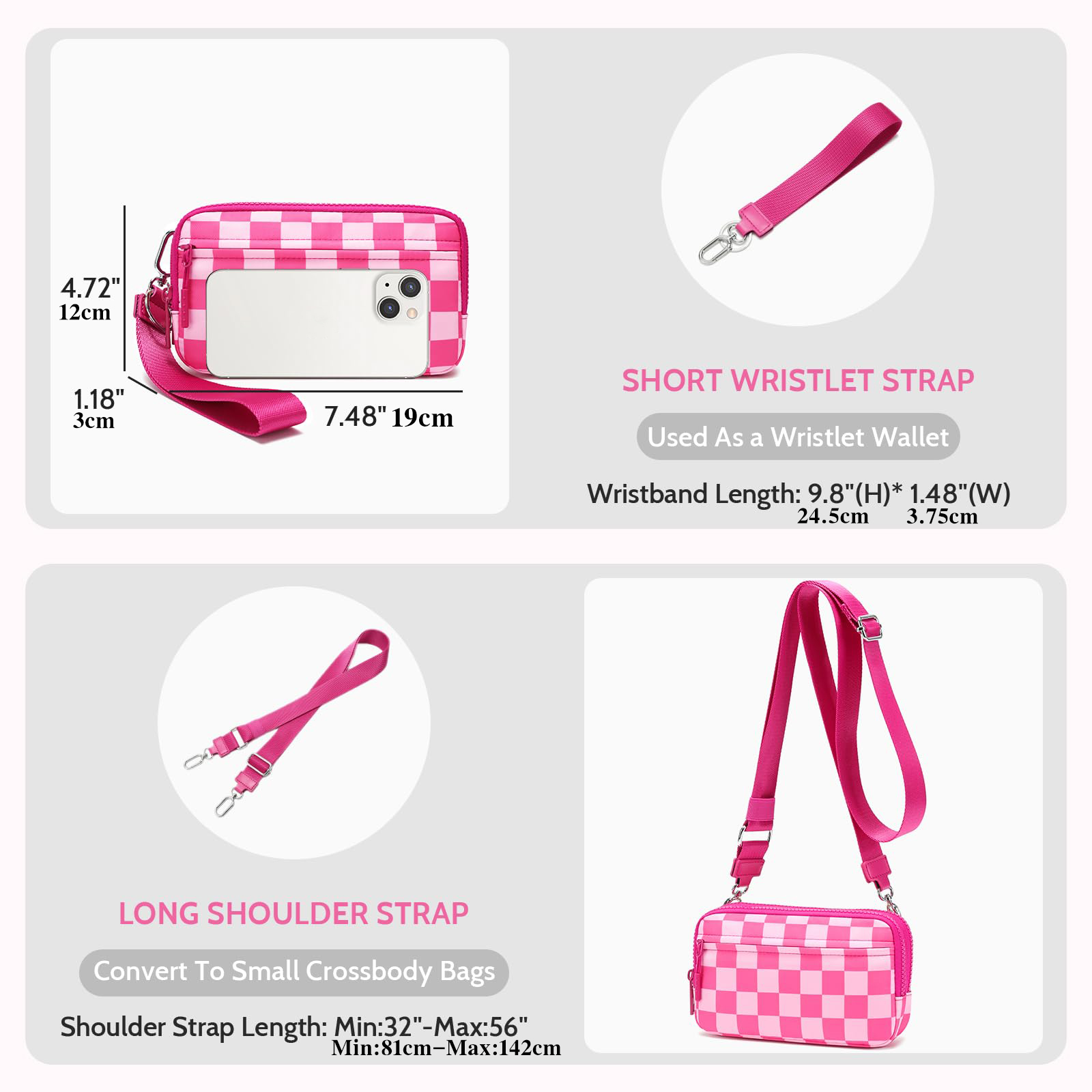 [DOYOGI Wristlet Wallet] DOYOG - Wristlet Wallet Zipper reseña y precio