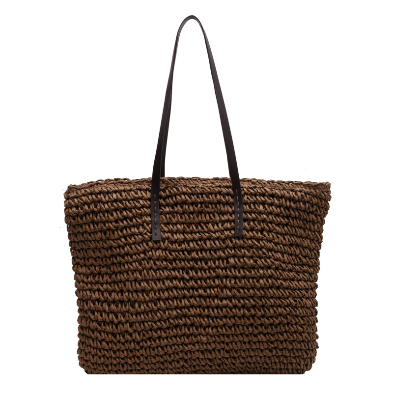 Straw Woven Tote Bags Casual L - Luxury Bags Shopping reseña y precio