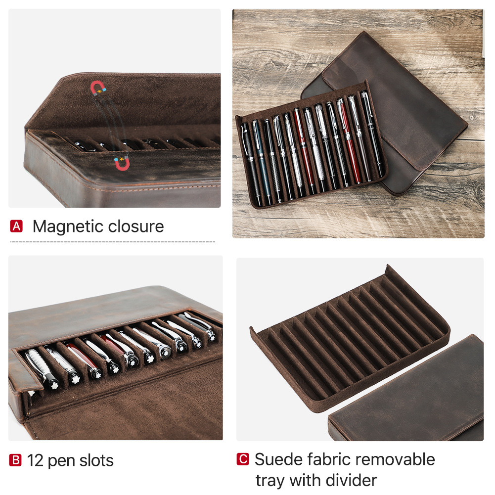 Luxury Genuine Leather 12 Slot - Luxury Bags For School reseña y precio