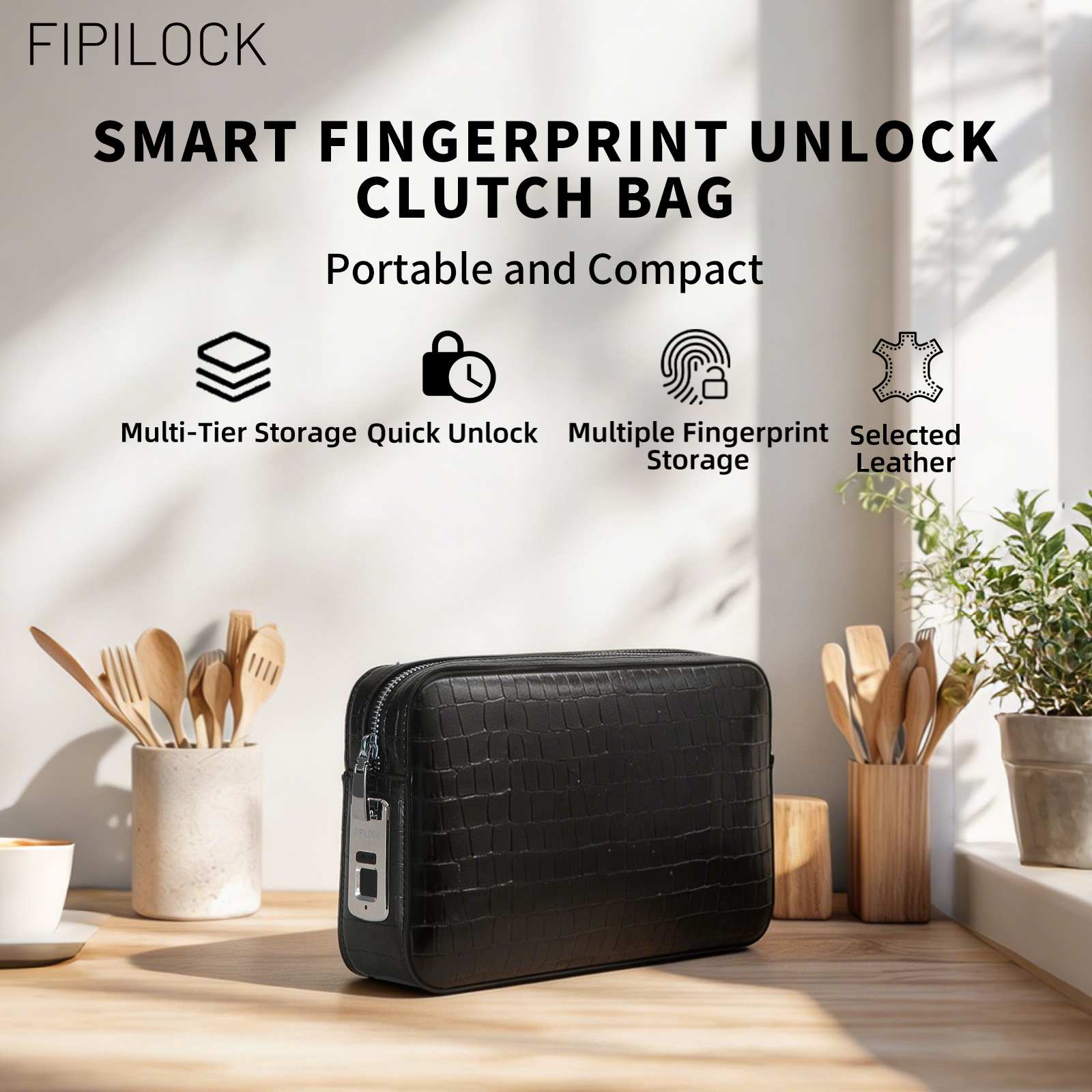 FIPILOCK Clutch Purses Bags Wo - Wristlet Wallet Zipper reseña y precio