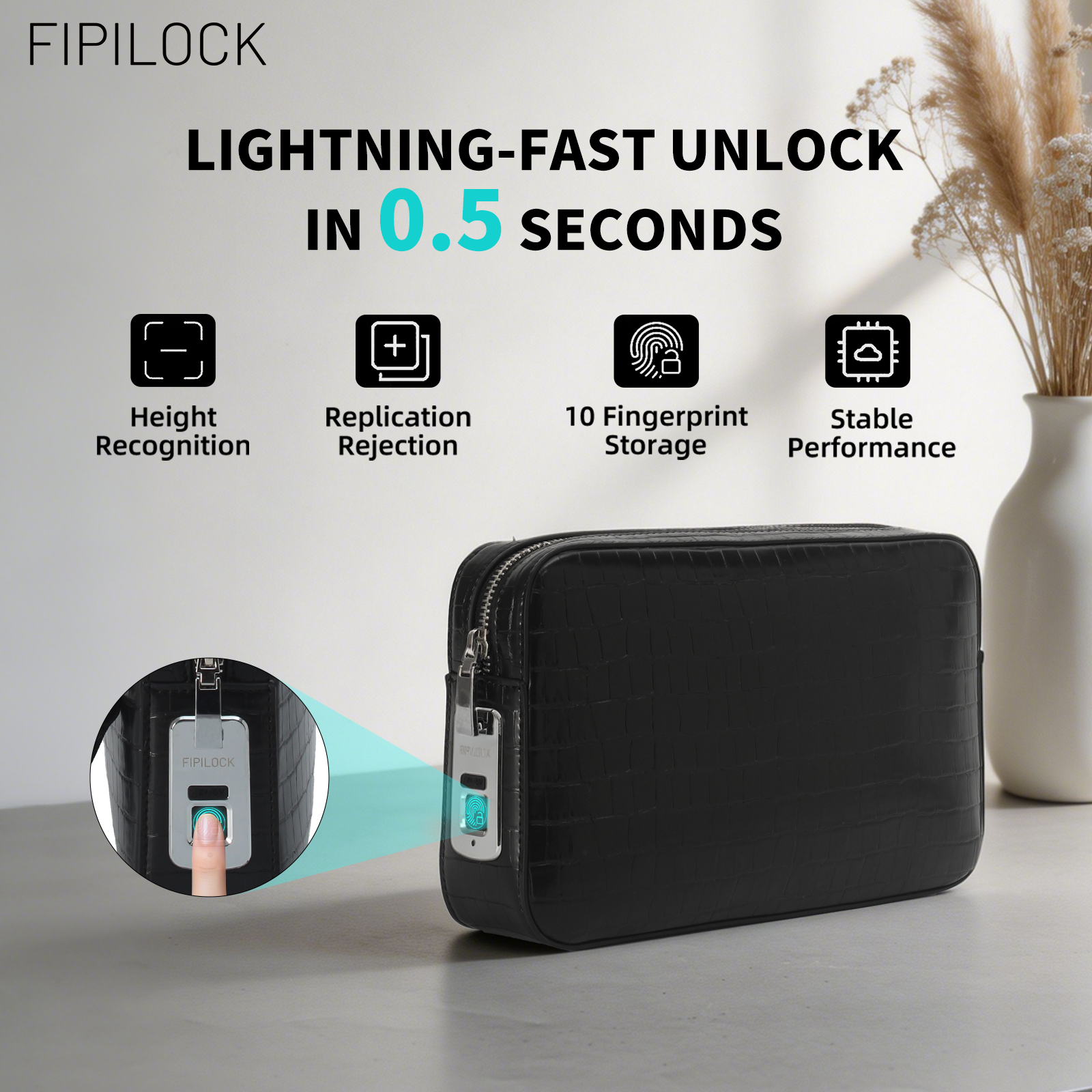 FIPILOCK Clutch Purses Bags Wo - Wristlet Wallet Zipper reseña y precio