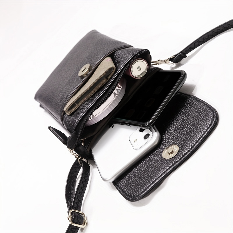 Women Leather Crossbody Phone  - Wristlet Wallet Zipper reseña y precio