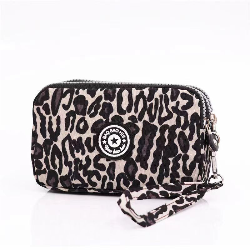Stylish Floral Print Multi-Zip - Wristlet Wallet Zipper reseña y precio