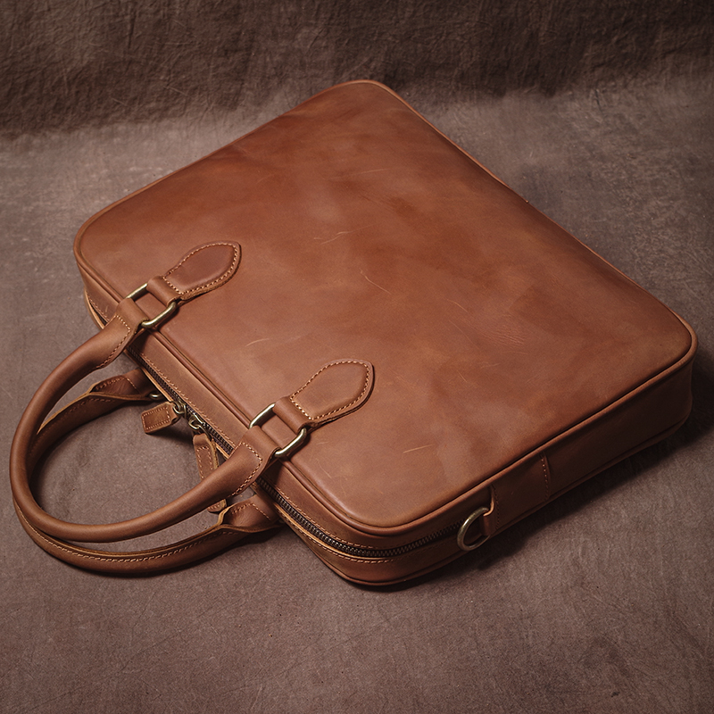 GURO Men Crazy Horse Cowhide B - Luxury Bags For School reseña y precio