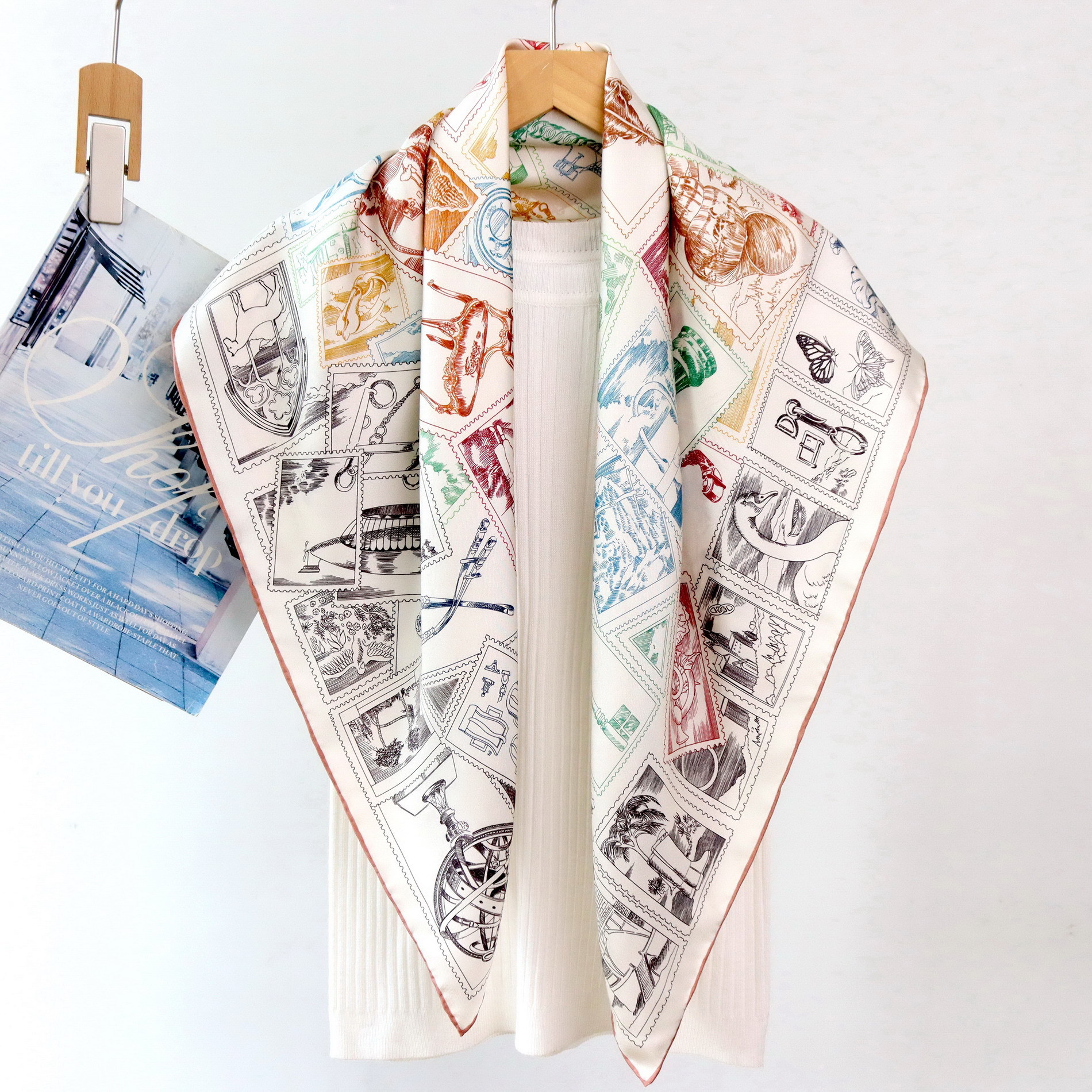 Twill Silk Scarf Luxury Design - Luxury Bags Hong Kong reseña y precio