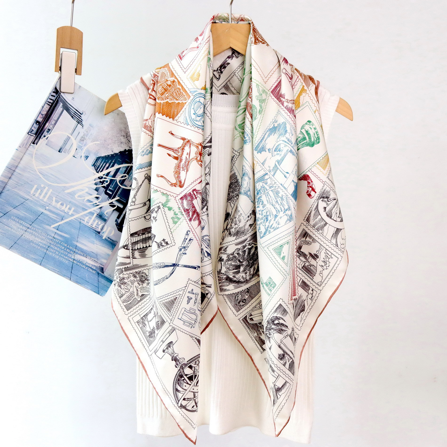 Twill Silk Scarf Luxury Design - Luxury Bags Hong Kong reseña y precio