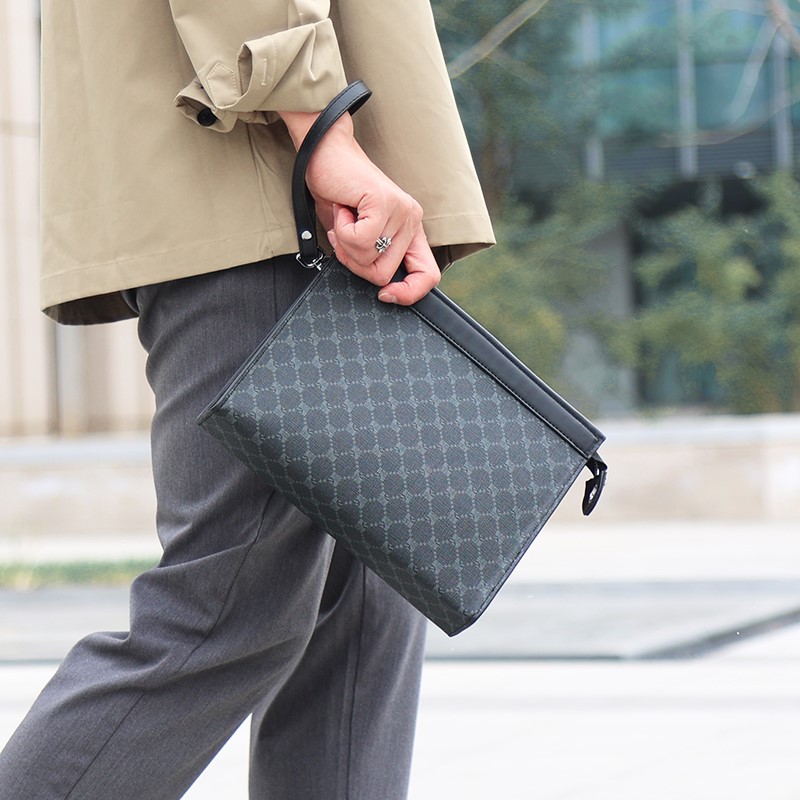 New Men Clutches Bags Man Wall - Wristlet Wallet Zipper reseña y precio