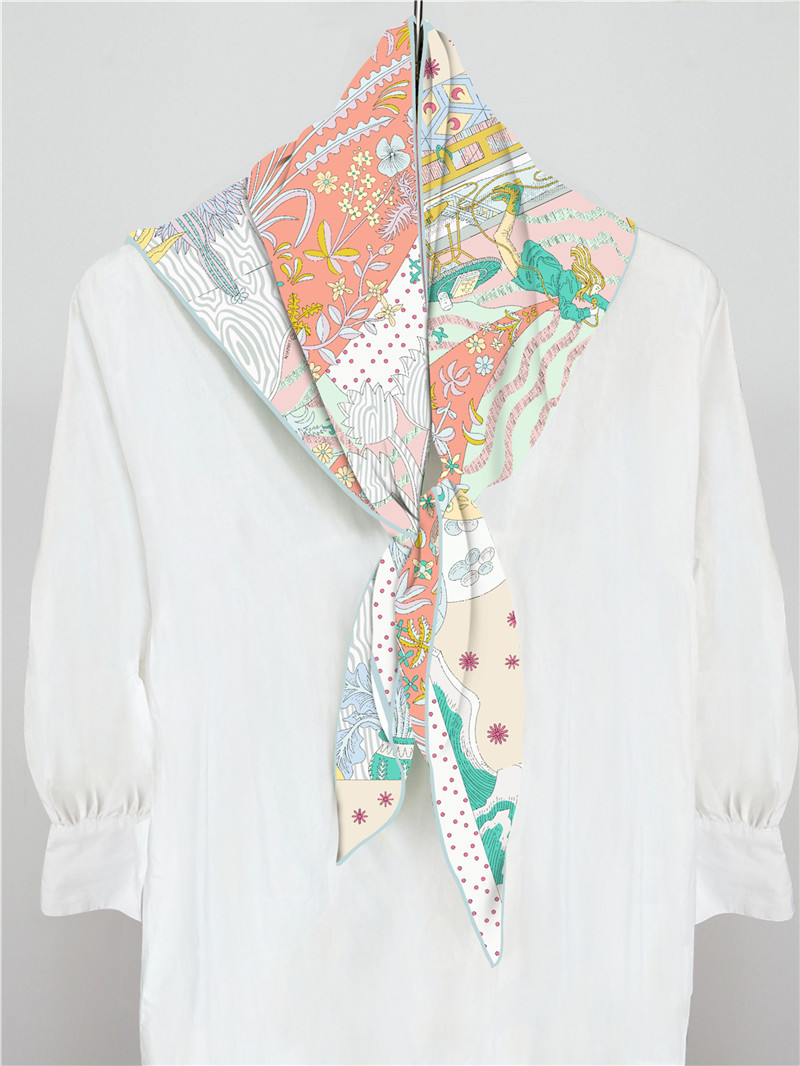 Silk Twill Scarf Triangle Shap - Luxury Bags Hong Kong reseña y precio