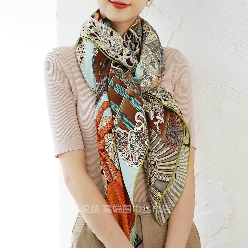 Luxury Designer Silk Wool Scar - Luxury Bags Hong Kong reseña y precio