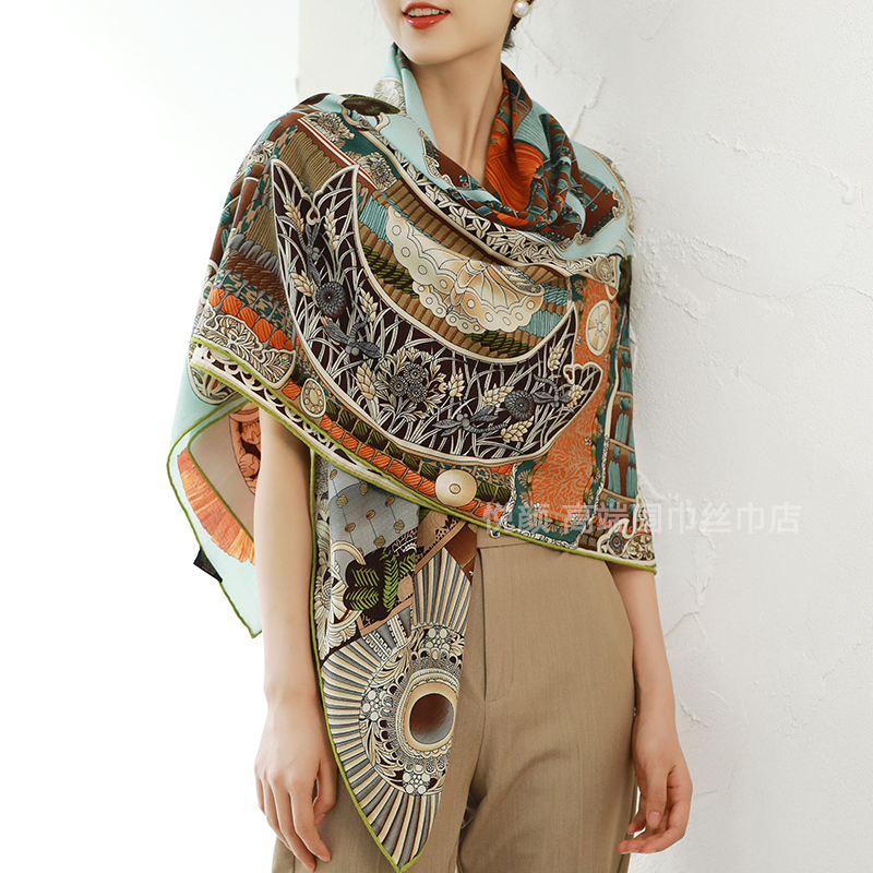 Luxury Designer Silk Wool Scar - Luxury Bags Hong Kong reseña y precio