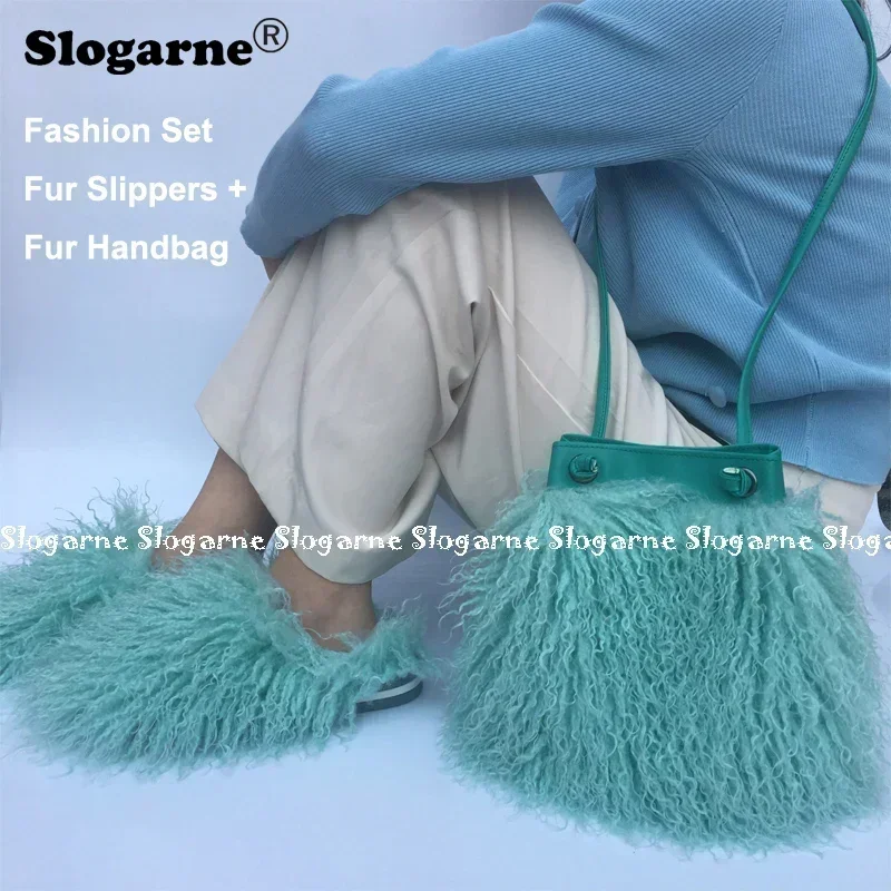 Hot Sale Spring Teddy Fur Slid - Luxury Bags In Sale reseña y precio
