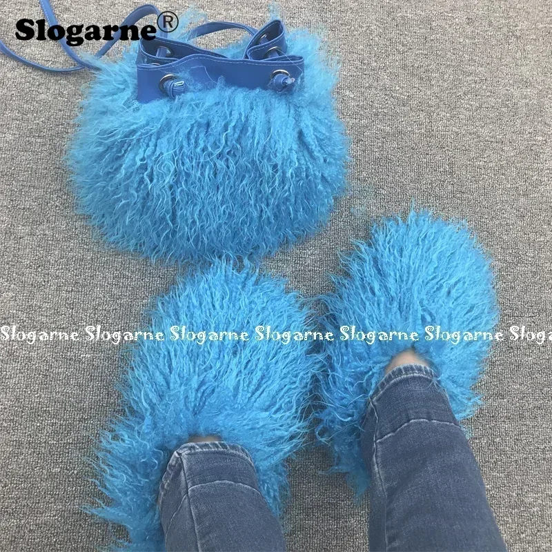 Hot Sale Spring Teddy Fur Slid - Luxury Bags In Sale reseña y precio