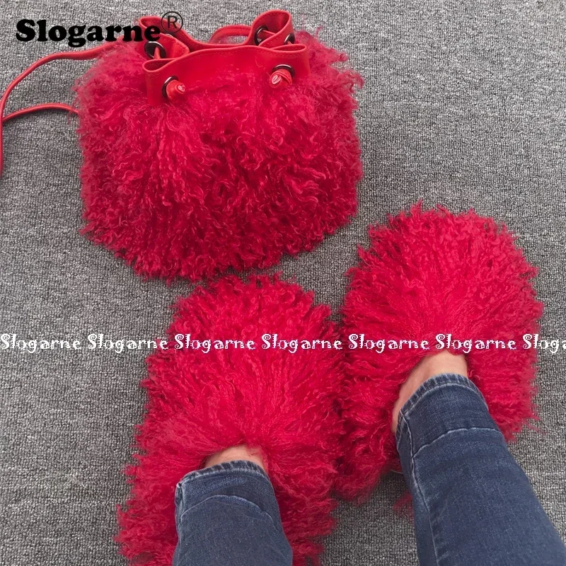Hot Sale Spring Teddy Fur Slid - Luxury Bags In Sale reseña y precio